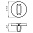 Ручка Armadillo (Армадилло) поворотная BK6.R.URS52 (WC-BOLT BK6 URS) BL-26 черный