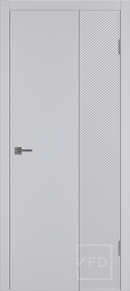 Дверь межкомнатная Linea DR 2 Cotton SM, эмаль, цвет серый