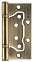 Петля Fuaro (Фуаро) универсальная без врезки IN4500W AB (500-2BB 100x2,5) бронза