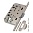 Корпус замка AGB (АГБ) под цил. MEDIANA EVOLUTION B01103.50.34.567 с отв. планкой B01000.13 (мат хром)