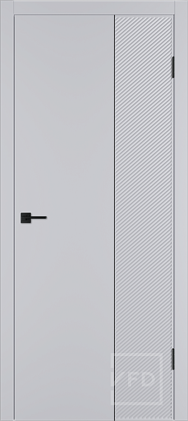 Дверь межкомнатная Linea DR 2 Cotton BM, эмаль, цвет серый