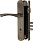 Замок цилиндровый Fuaro (Фуаро) с в комплекте с ручкой LOCKSET.9011 (SET F9011) AB бронза