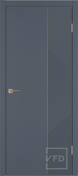 Дверь межкомнатная Linea ART 2 Graphite GM, эмаль, цвет графит