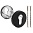 Накладка Fuaro (Фуаро) под цилиндр ET.R.DSS201-02 (DSS-02-ET) (INOX 201) BLACK