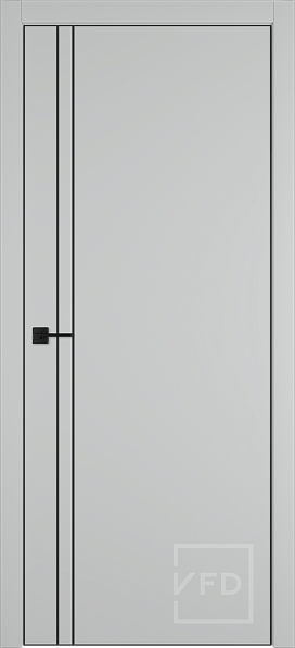 1+2=4. Дверь межкомнатная Urban 2V Steel BM 4x4, эмалекс, цвет серый