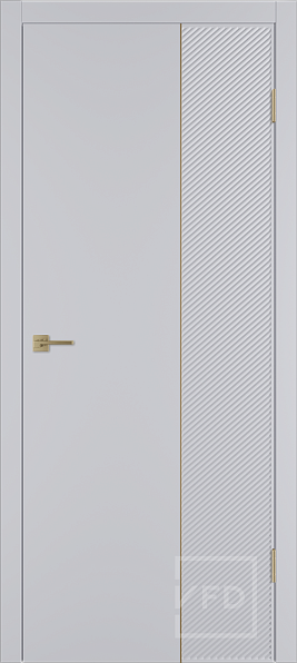 Дверь межкомнатная Linea DR 2 Cotton GM, эмаль, цвет серый