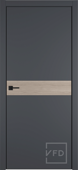 Дверь межкомнатная Urban H Onyx/Red oak BE 4x4, эмалекс, цвет графит