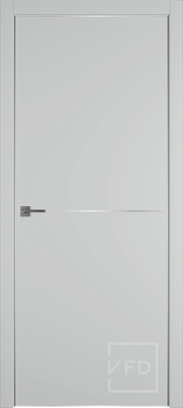 Дверь межкомнатная Urban 1 Steel SM 4x4, эмалекс, цвет серый