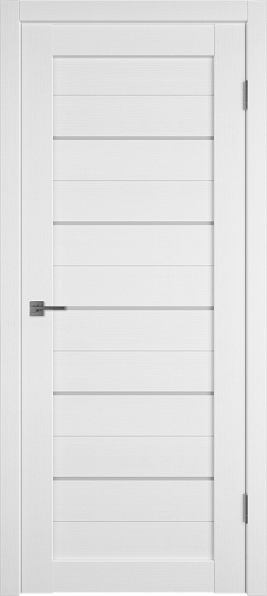 Дверь межкомнатная Atum 5 Snow White Cloud, экошпон, цвет белый