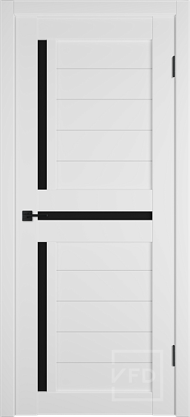 Дверь межкомнатная Next 16 Alaska Black Gloss, экошпон, цвет белый