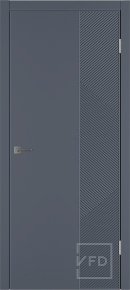 Дверь межкомнатная Linea ART 2 Graphite SM, эмаль, цвет графит