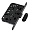 B06102.50.93.640 AGB (АГБ) Защелка врезная WC (черный) MEDIANA POLARIS с отв. планкой (скин)