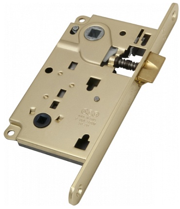 B01013.50.03 AGB (АГБ) Защелка врезная WC защёлка вверху (латунь)