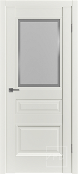 Дверь межкомнатная EST3 Midwhite Art Cloud, эмалекс, цвет белый