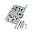 Корпус AGB (АГБ) замка магнит. под цил. MEDIANA POLARIS B06103.50.34.567 с отв. планк B02402.05 (мат хр)
