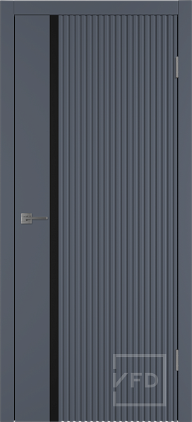 Дверь межкомнатная Sektor Graphite Black Gloss, эмаль, цвет графит