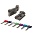 Цилиндровый Punto (Пунто) механизм MaxPro7002Knob52mm(21+10+21) GR графит 7key с вертушкой