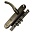 Замок Punto (Пунто) цилиндровый в комплекте с ручкой LOCKSET15.CRONA.4061-3 (KIT P15 4061/3 CRONA) AB бронза