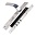 Замок цилиндровый Punto (Пунто) с ручкой LOCKSET90.ORION.4585-3 (KIT P90 4585/3 ORION) SN/CP мат.никель/хром