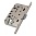 Корпус замка AGB (АГБ) под цил. MEDIANA EVOLUTION B01103.50.34.567 с отв. планкой B01000.13 (мат хром)