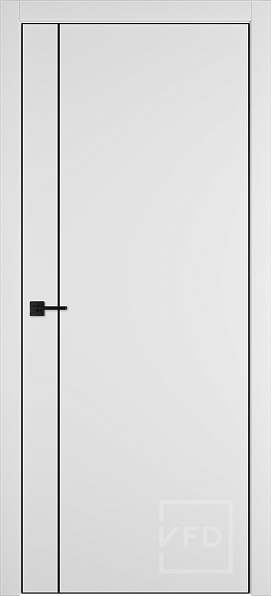 Дверь межкомнатная Urban 1V Ice BM 4x4, эмалекс, цвет белый