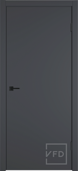 Дверь межкомнатная Basic Onyx ABS Black, эмалекс, цвет графит