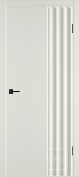 Дверь межкомнатная Linea VR 2 Magnolia BM, эмаль, цвет серый/бежевый