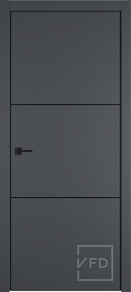 Дверь межкомнатная Urban 2 Onyx BM 4x4, эмалекс, цвет графит