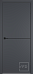 Дверь межкомнатная Basic 1 Onyx ABS Black/BM, эмалекс, цвет графит