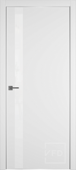 Дверь межкомнатная Urban 1SV Ice SM 4x4 WG, эмалекс, цвет белый