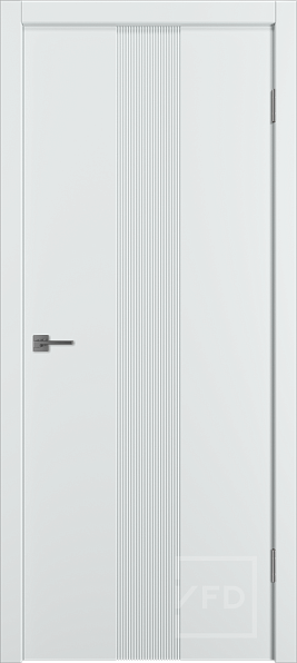 1+1=3. Дверь межкомнатная Graphica VR Satin Blank, экошпон, цвет белый