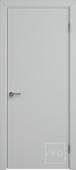 Дверь межкомнатная Niuta Silver, эмаль, цвет серый