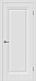 Дверь межкомнатная Barselona 1 Polar, эмаль, цвет белый
