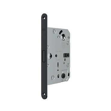 B06132.50.93 AGB (АГБ) Защелка врезная WC (черный) тех. уп. без отв. пл. POLARIS WAVE