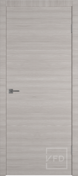 Дверь межкомнатная Solo Stone Oak, экошпон, цвет серый