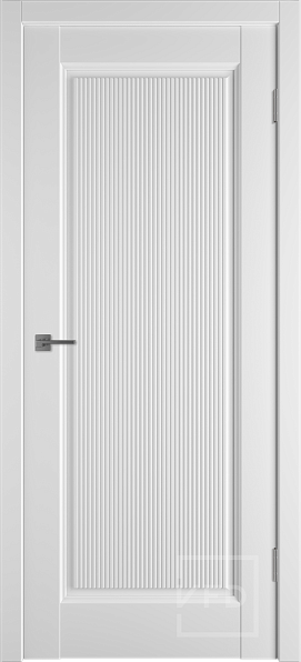 Дверь межкомнатная Elegant 1VR Ice, эмалекс, цвет белый