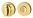 Ручка Armadillo (Армадилло) поворотная BK6.R.URB52 (WC-BOLT BK6/URB) GOLD-24 золото 24К