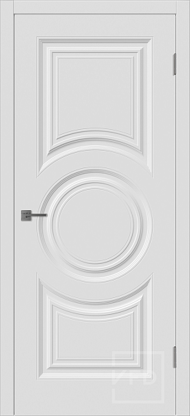 1+2=4. Дверь межкомнатная Fenix Rondo Polar, эмаль, цвет белый