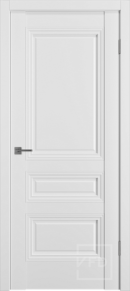Дверь межкомнатная EF3 Ice, эмалекс, цвет белый