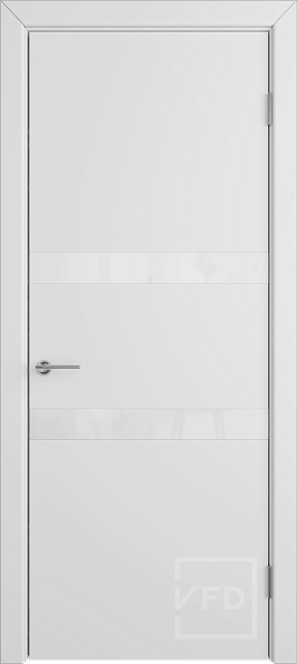Дверь межкомнатная Niuta Polar White Gloss, эмаль, цвет белый