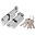 Цилиндровый Ajax (Аякс) механизм (AX102/60) AX1002Knob60 (25+10+25) CP хром с вертушкой