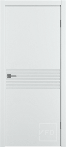 Дверь межкомнатная Graphica HR Satin Blank, экошпон, цвет белый