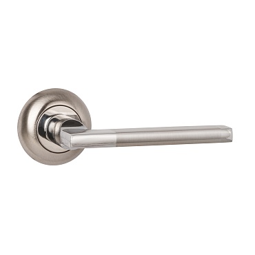 Ручка Ajax (Аякс) раздельная R.JR54.POLO TECH SN/CP-3 мат.никель/хром (белая коробка)