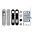Набор Armadillo (Армадилло) для раздвижных дверей SH.LD152.KIT011-BK (SH011-BK) СP-8 хром