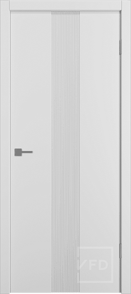 Дверь межкомнатная Graphica VR White Fresco, экошпон, цвет белый