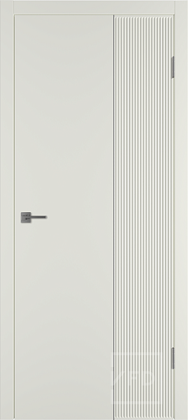 Дверь межкомнатная Linea VR 2 Magnolia SM, эмаль, цвет серый/бежевый