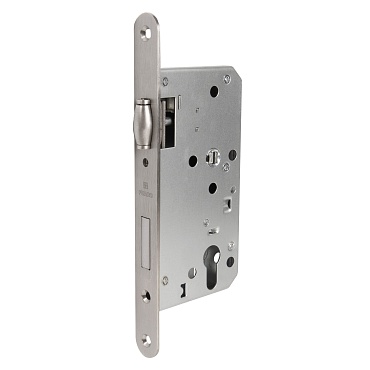 Замок Fuaro (Фуаро) врезной DD.INOX/C-55.72/R с ролик. защелкой (лиц.планка 24 мм)