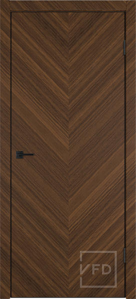 Дверь межкомнатная Urban Z Pecan Gold Cross BE, экошпон, цвет дуб/орех